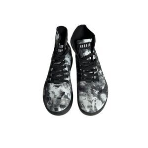 NOBULL Black & Gray Tie Dye High Top Training Shoes US M6.5 W8‎